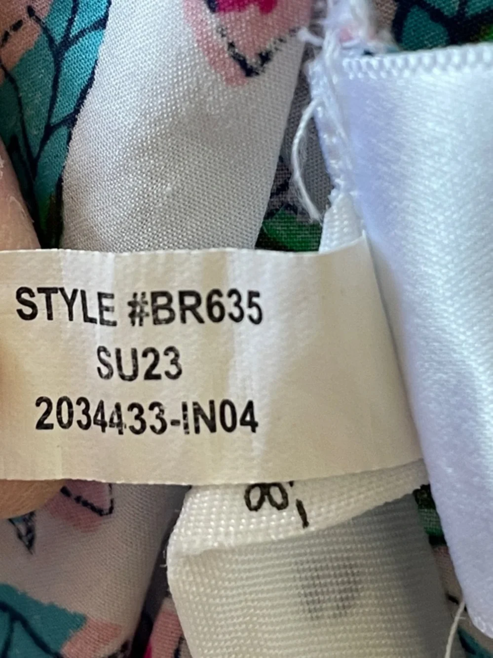 J. CREW Puff Sleeve White Smocked Floral Blouse with Teal & Pink Print XL